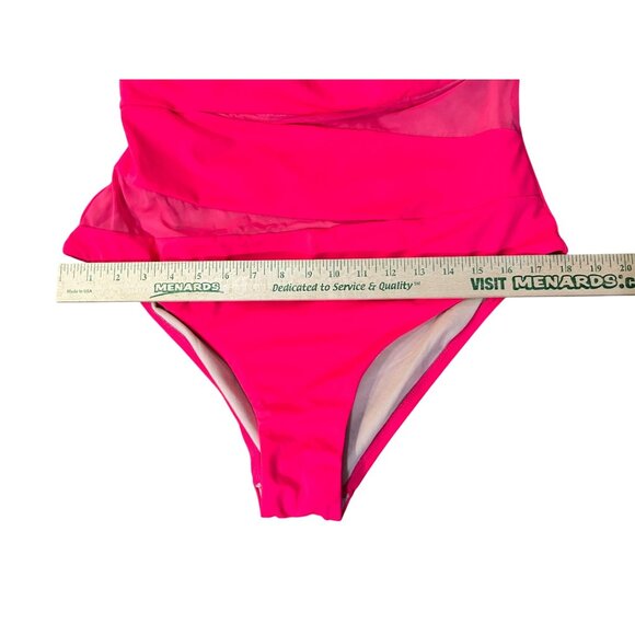 Swimsuits for All One Piece Womens 18 NEW No Tags Bright Pink 66-0141-3 Summer - Picture 10 of 14